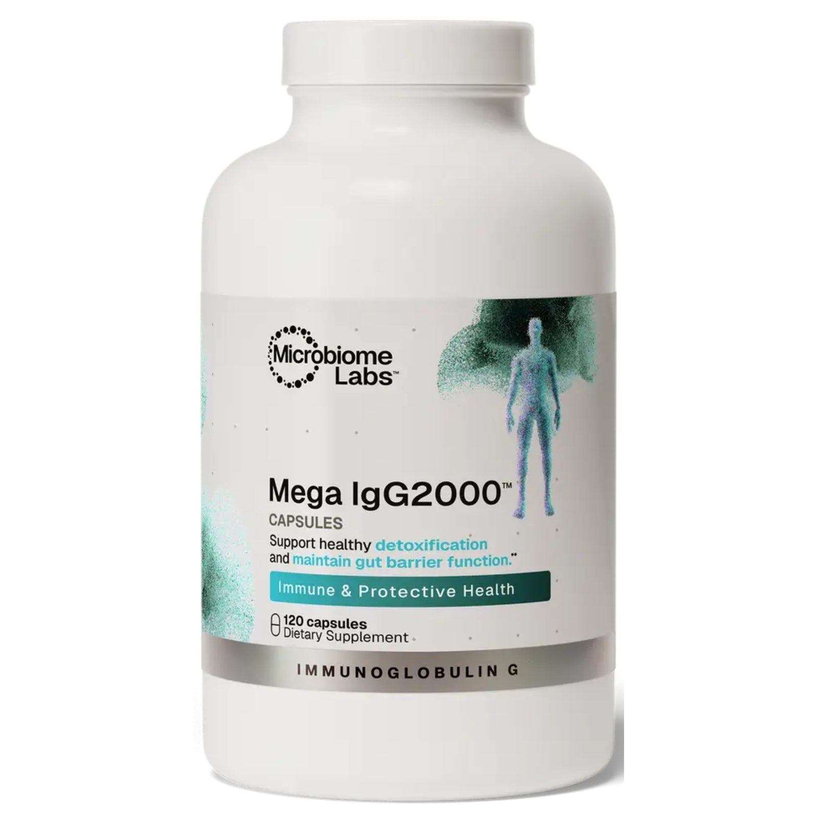 Microbiome Labs, Mega IgG2000, 120 Capsules UPC 752830475496 | Hilife Vitamins